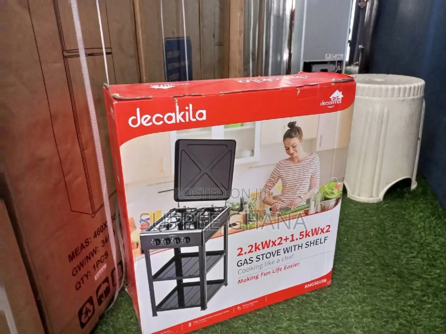 Durable Super Decakila Gas Stove With Shelf