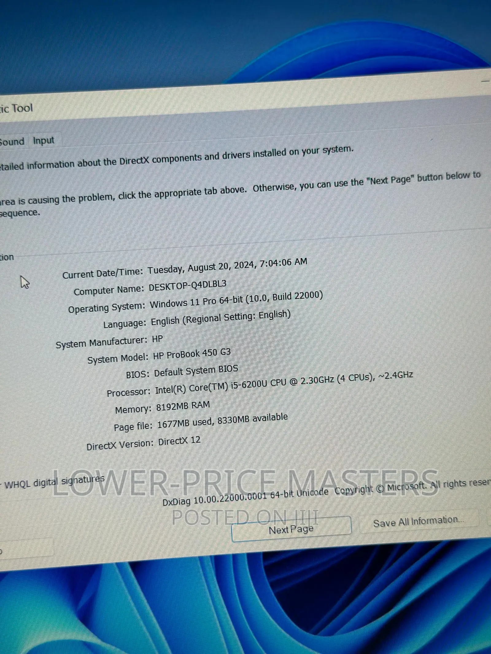 New Laptop HP ProBook 430 G3 8GB Intel Core I5 SSD 256GB