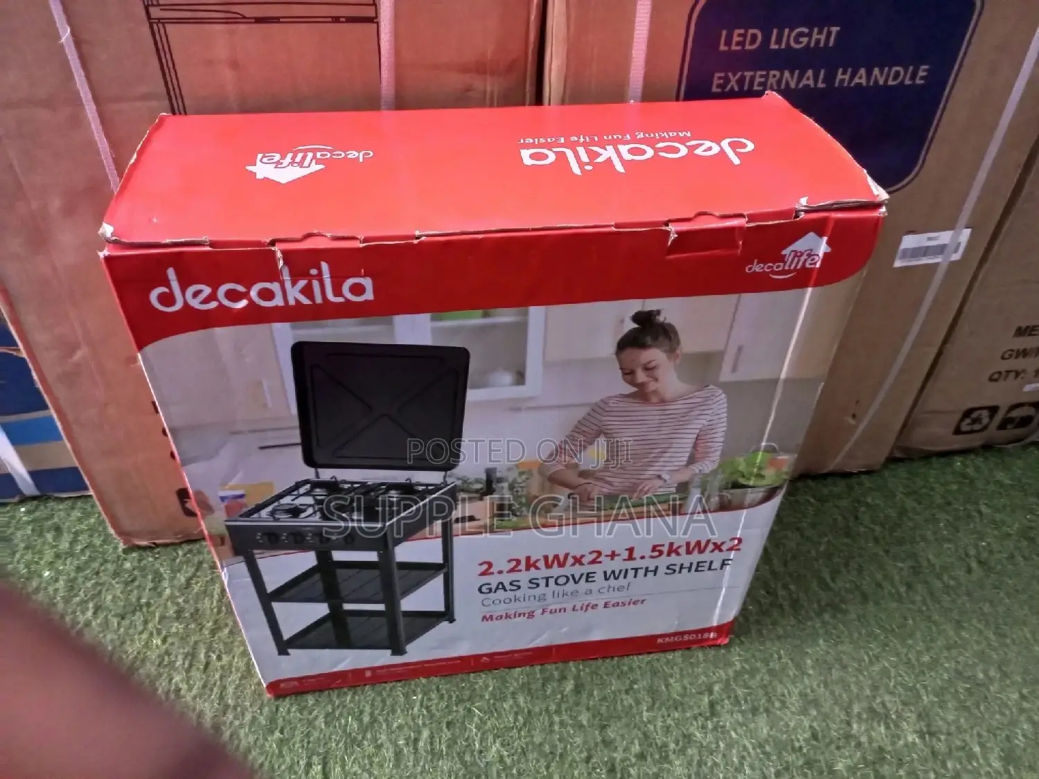 Original Decakila Gas Stove With Shelf