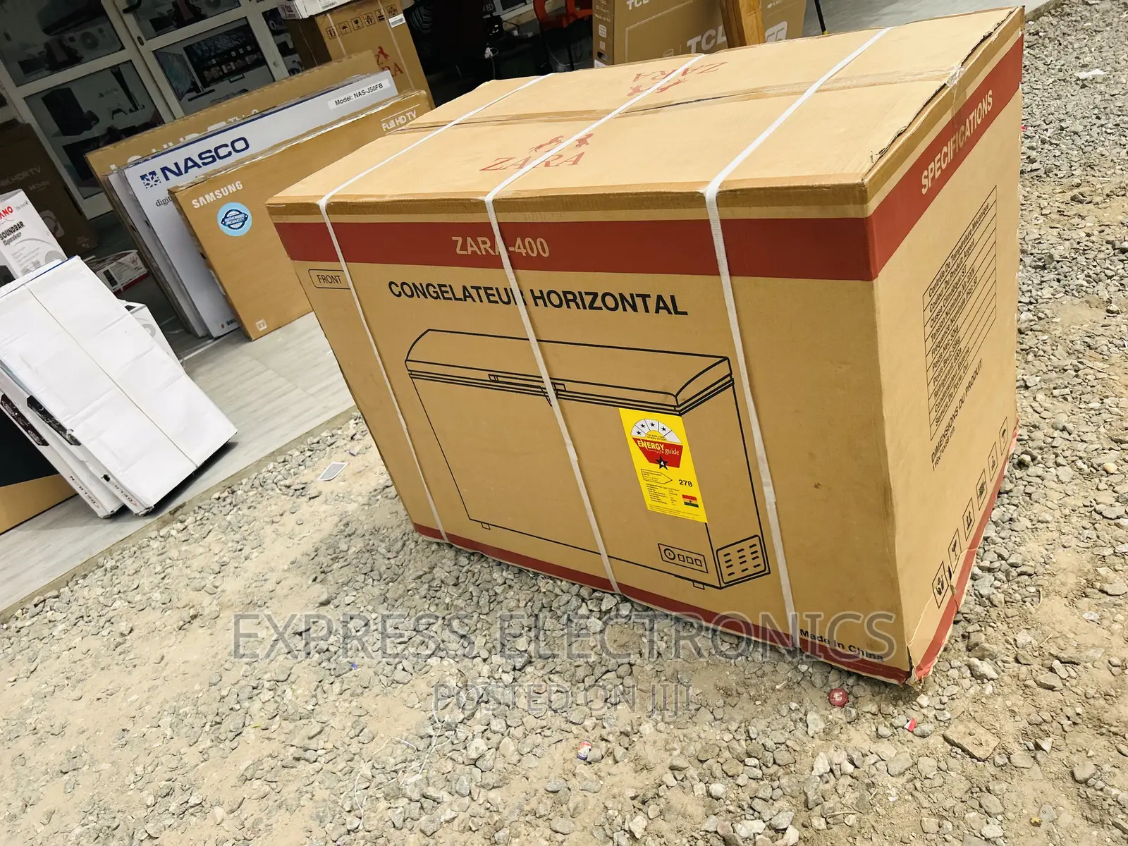 Fast Chilling Chest Zara-400 ,345L Freezer