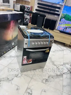 Look Stylish Gas Cooker Oven Grill 4burner Sliver
