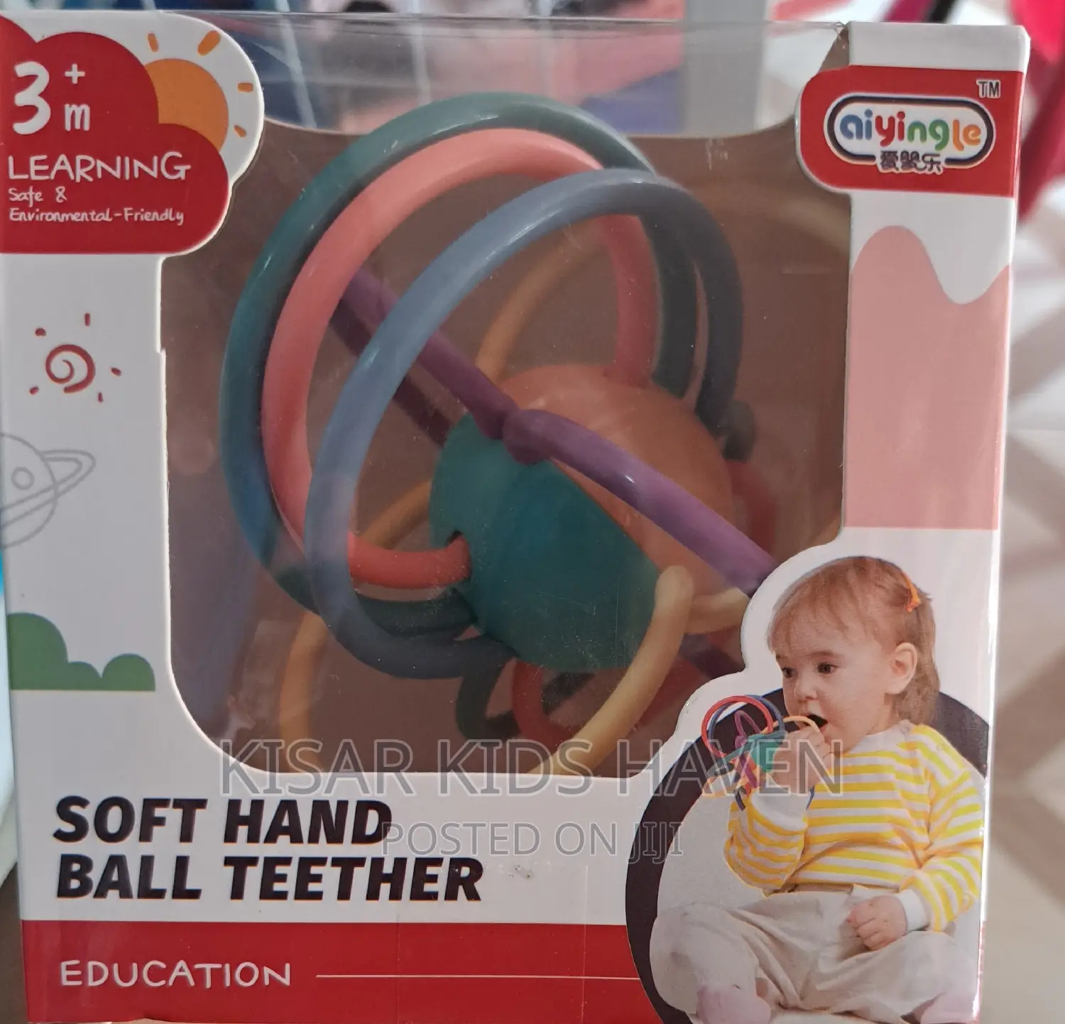 Soft Hand Ball Teether 3months +