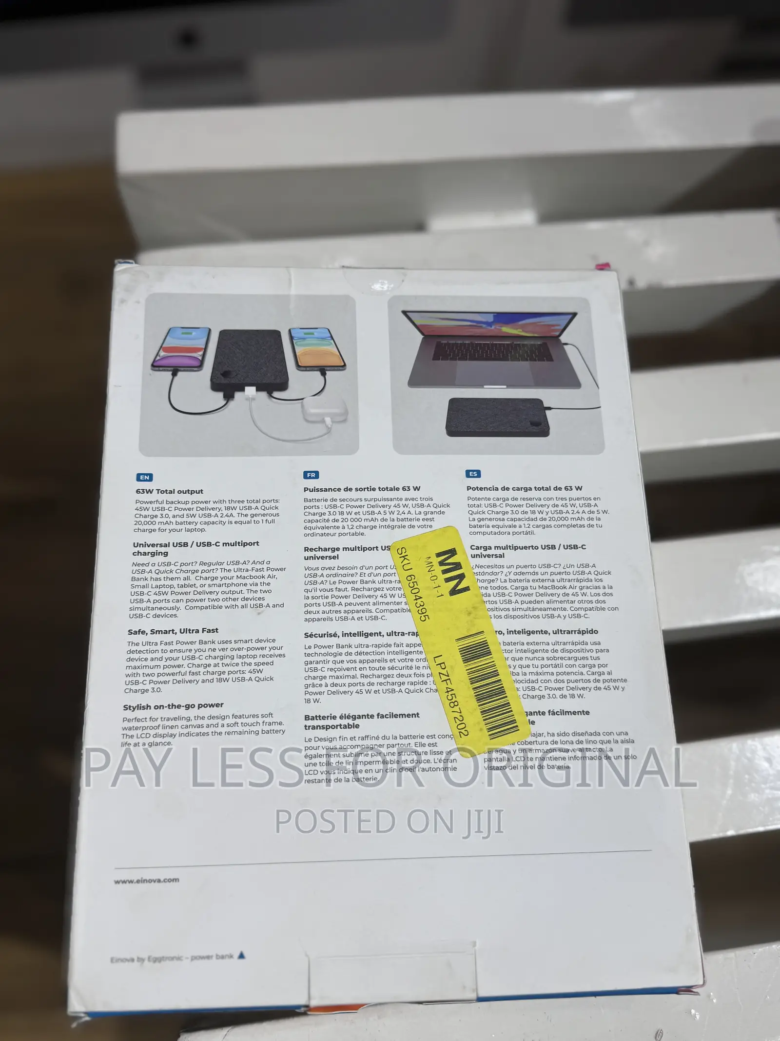 Ultra Fast Power Bank for Laptop Phones