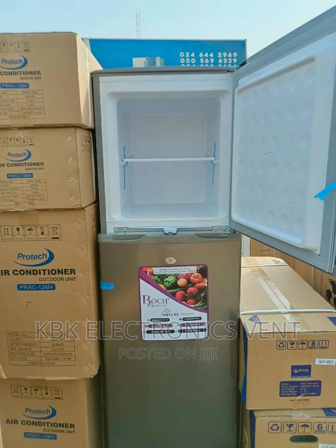 Roch 166ltr Double Door Refrigerators Top Freezer