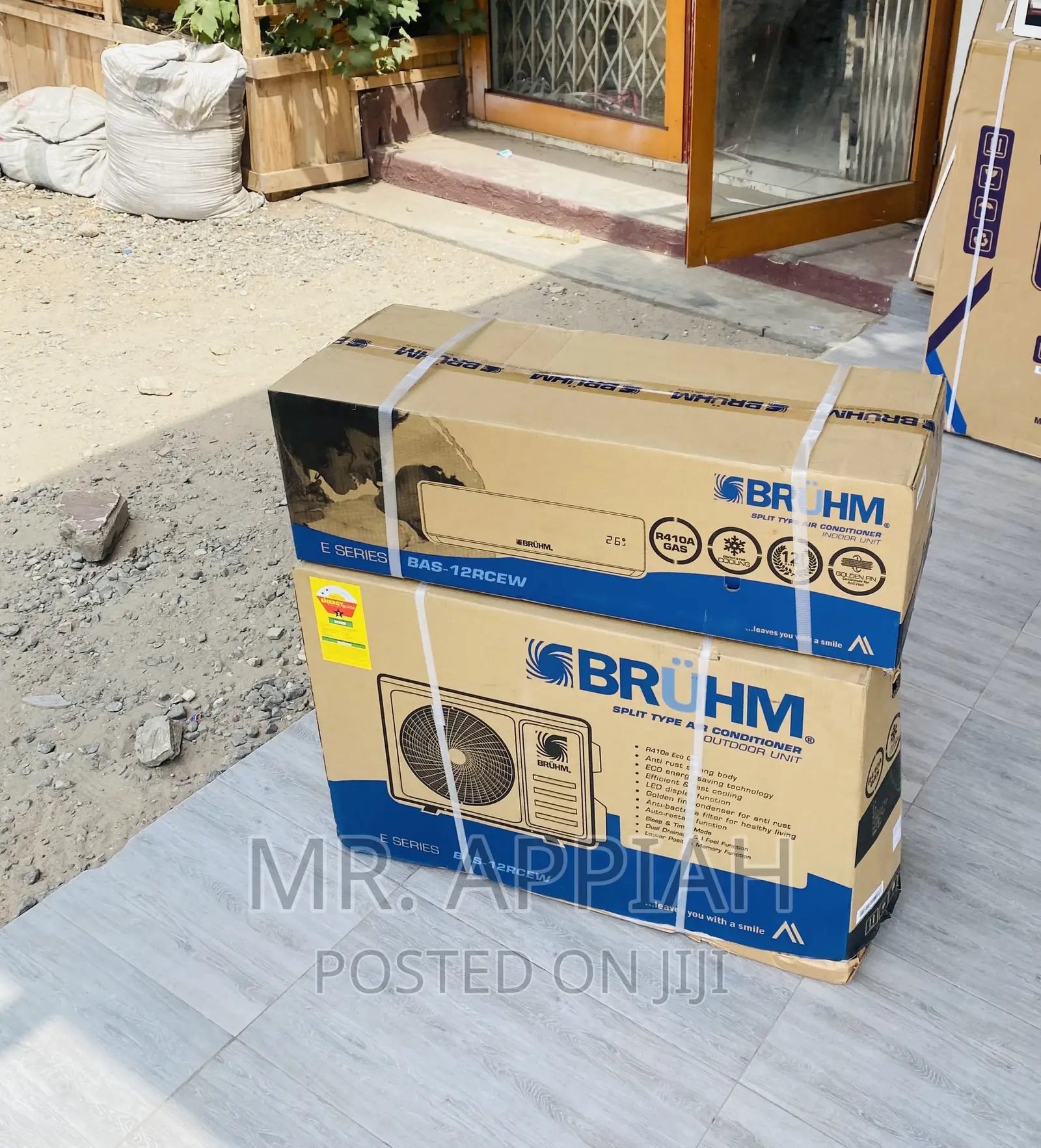 Lovely Bruhm 1.5hp Split Anti-Rust Durable Body Ac,White.