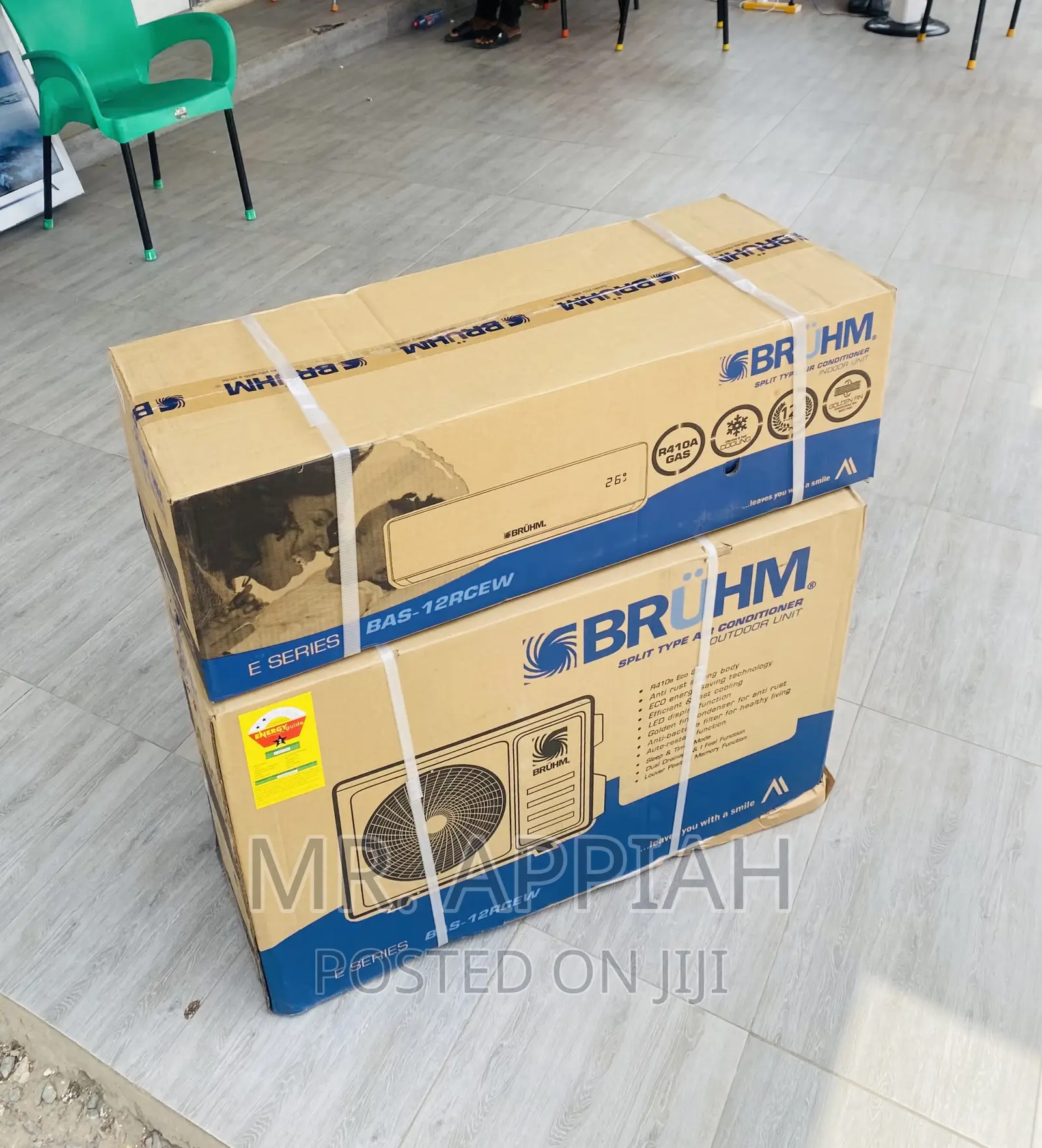 Fast Cooling Bruhm 2.5hp Inverter Anti-Rust Durable Body Ac