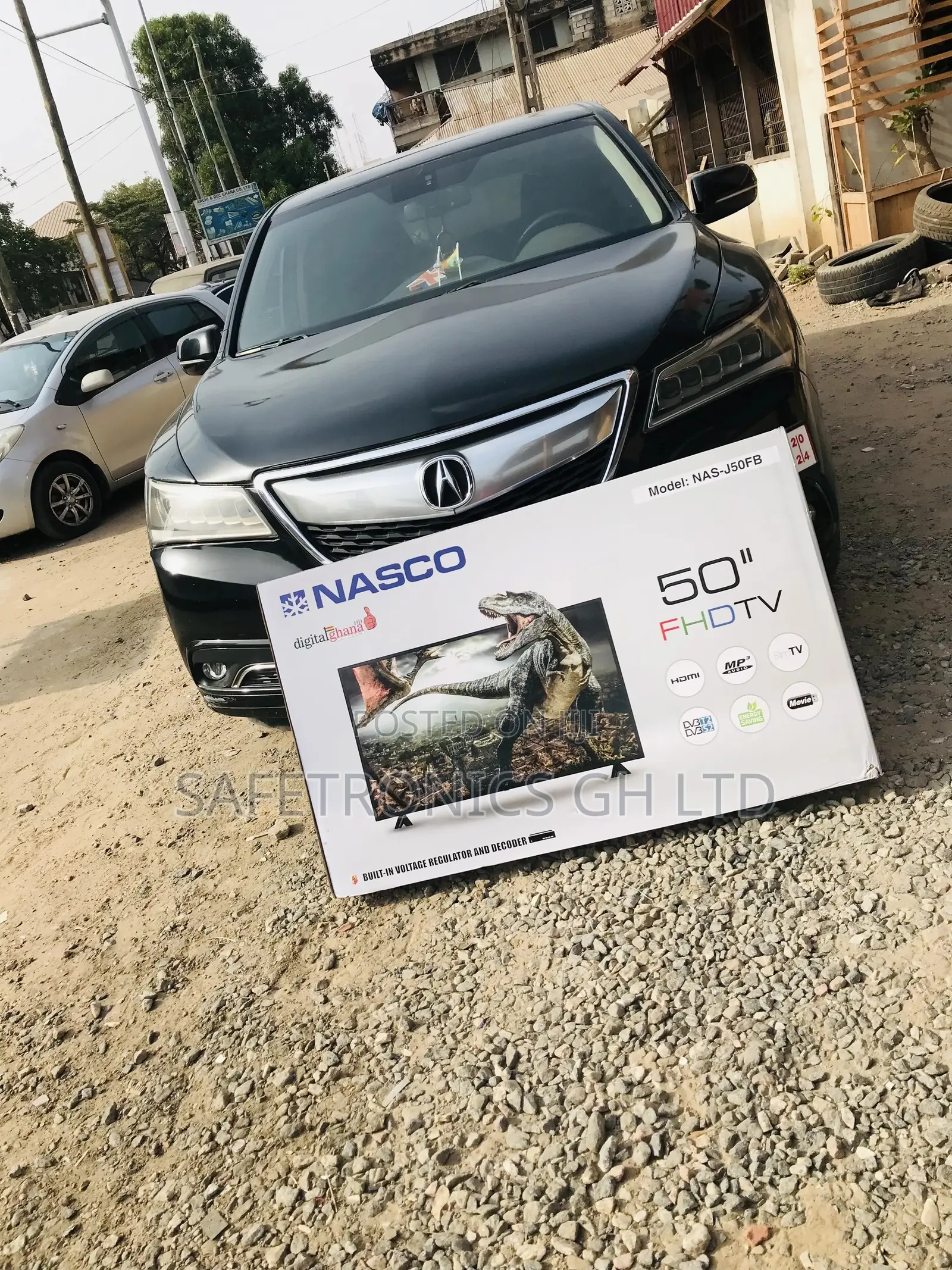 Nasco Digital Black Electric 50 Inches Full HD LED Glossy Tv