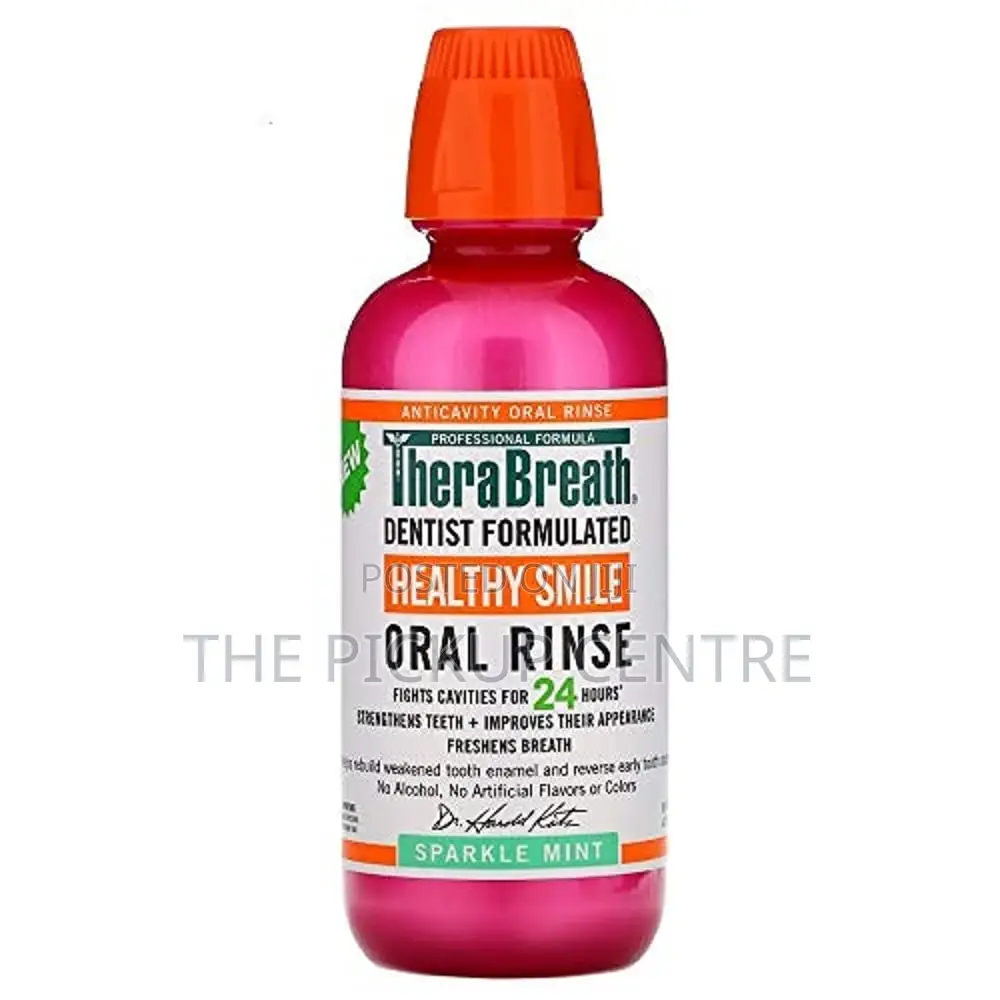 Therabreath Healthy Smile Rinse Sparkle Mint Mouth Wash16 Oz