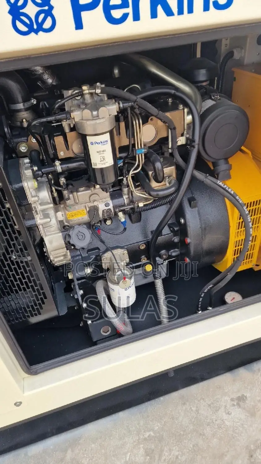 50 Kva Perkins Genset Off White Color