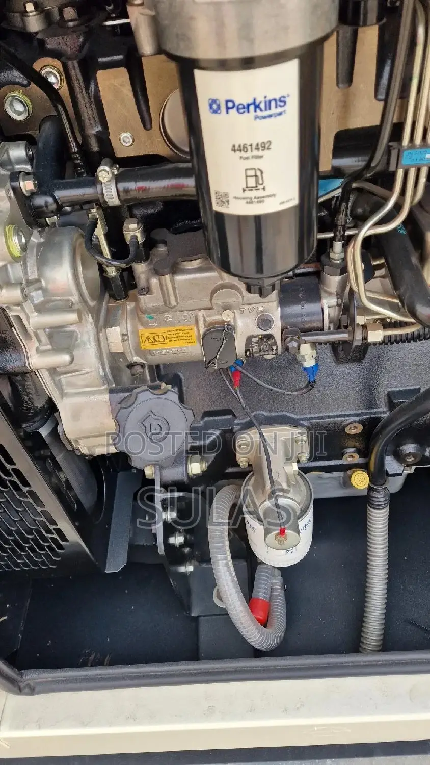 50 Kva Perkins Genset Off White Color