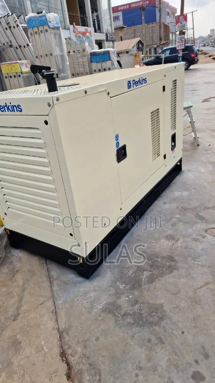 50 Kva Perkins Genset Off White Color