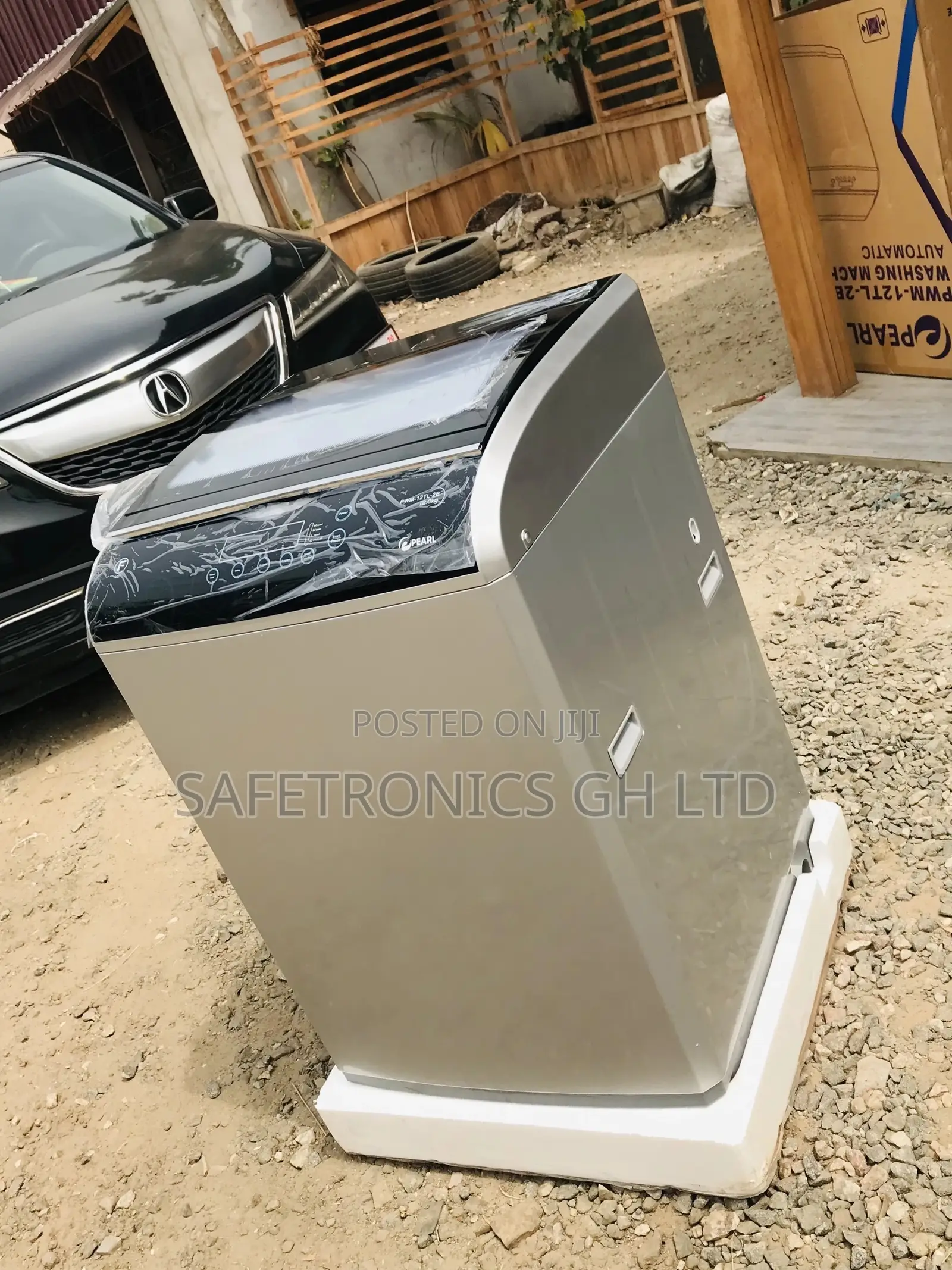 Topload Fullyautomatic Pearl PWM-12tl-2b Gray Washingmachine