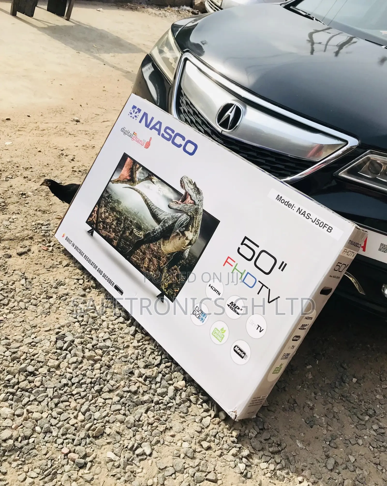 Digital Nasco Full HD Black Electric 50 Inches Glossy LED Tv