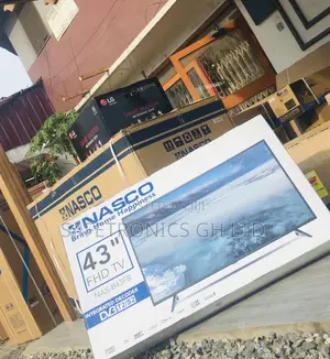 Nasco 43 Inches Glossy LED Black Digital Electric Full HD Tv