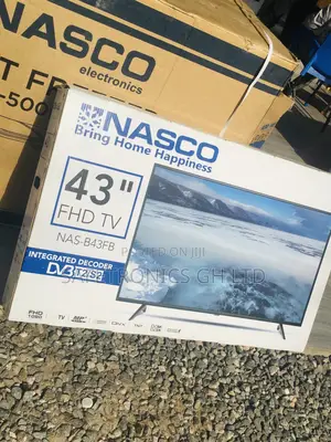 43 Inches Glossy LED Black Electric Digital Full HD Nasco Tv