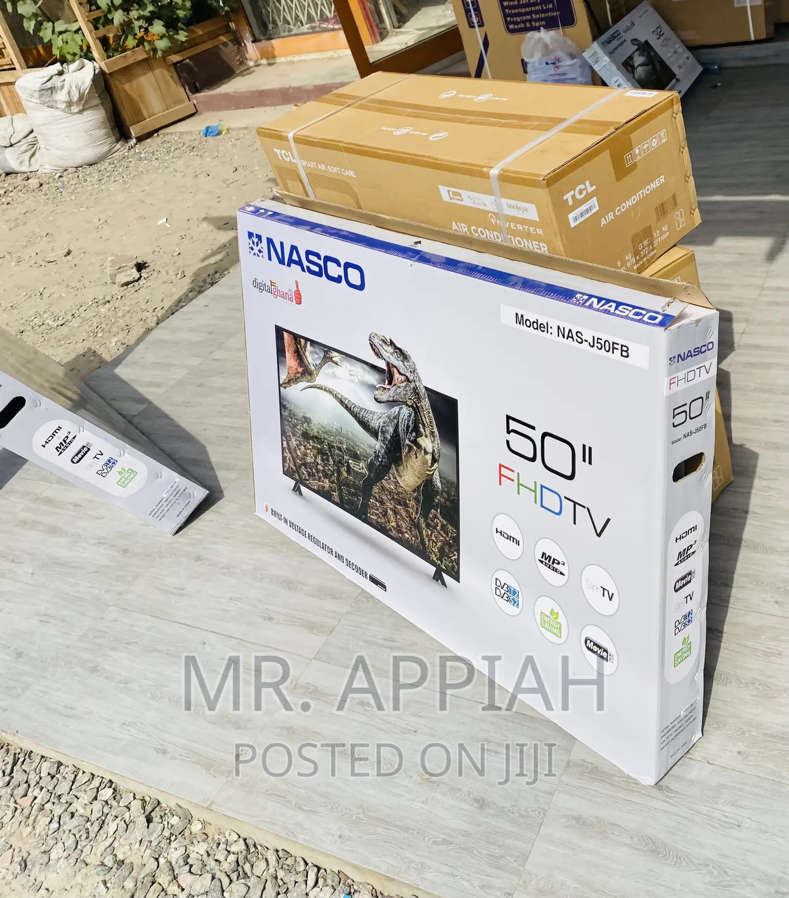 Nasco 50 Inch Digital Satellite Led Tv(Black).