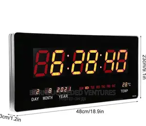 Digital LED Number Wall Clock, Electronic LED
