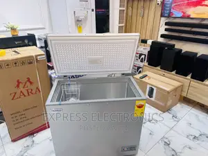 Chest Freezer Single Door Nasco Grey Color 