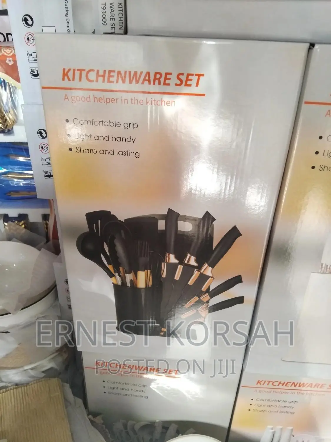 19pcs Stylish Silicone Ladles and Knives Set