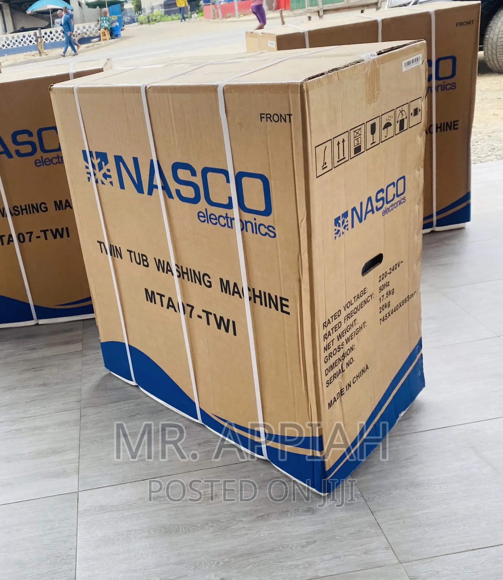 Original Nasco 7kg Twin Tap Electric Washing Machine.