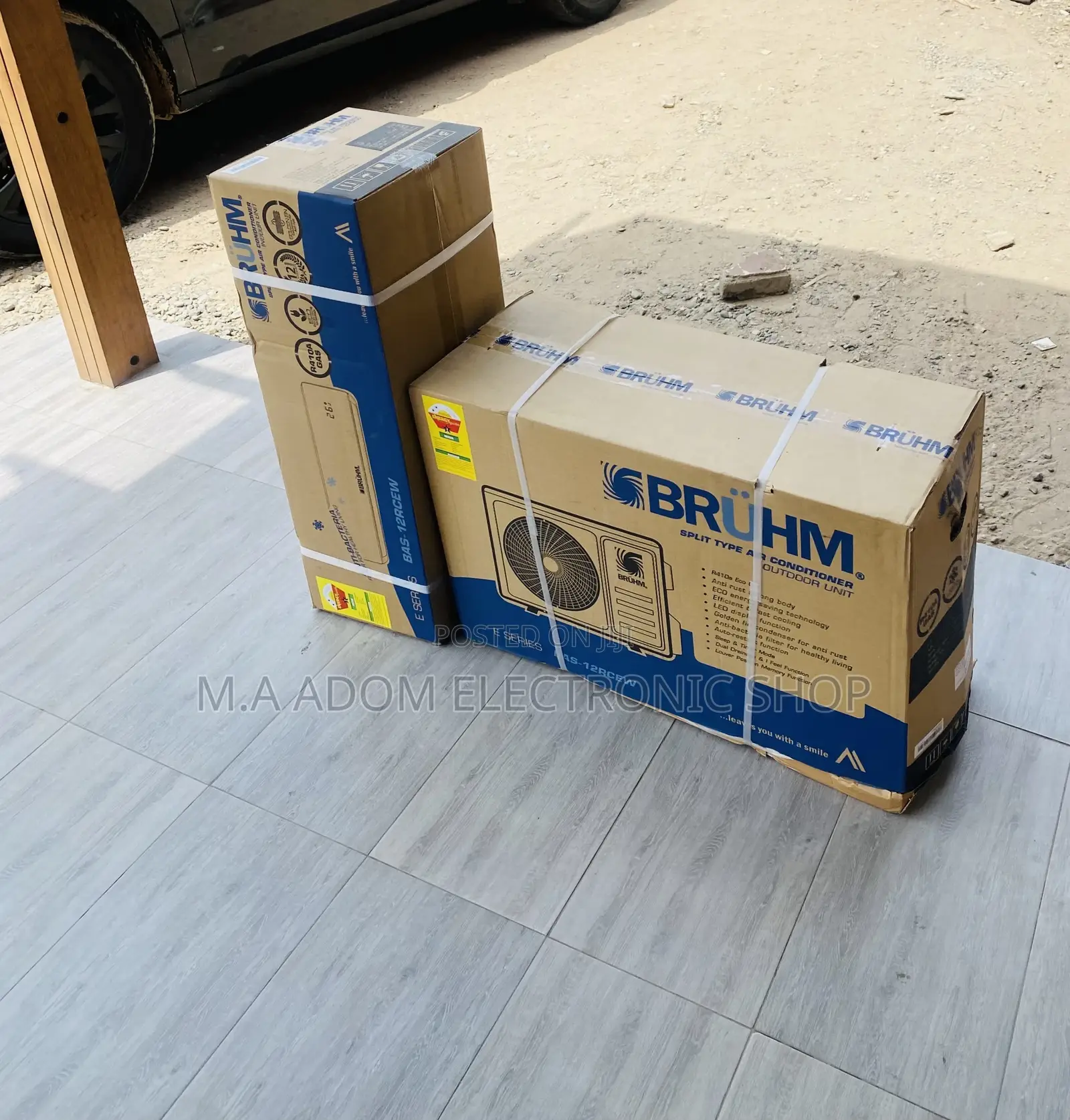 Sealed in Box Bruhm 1.5hp Split Type Air Conditioner.