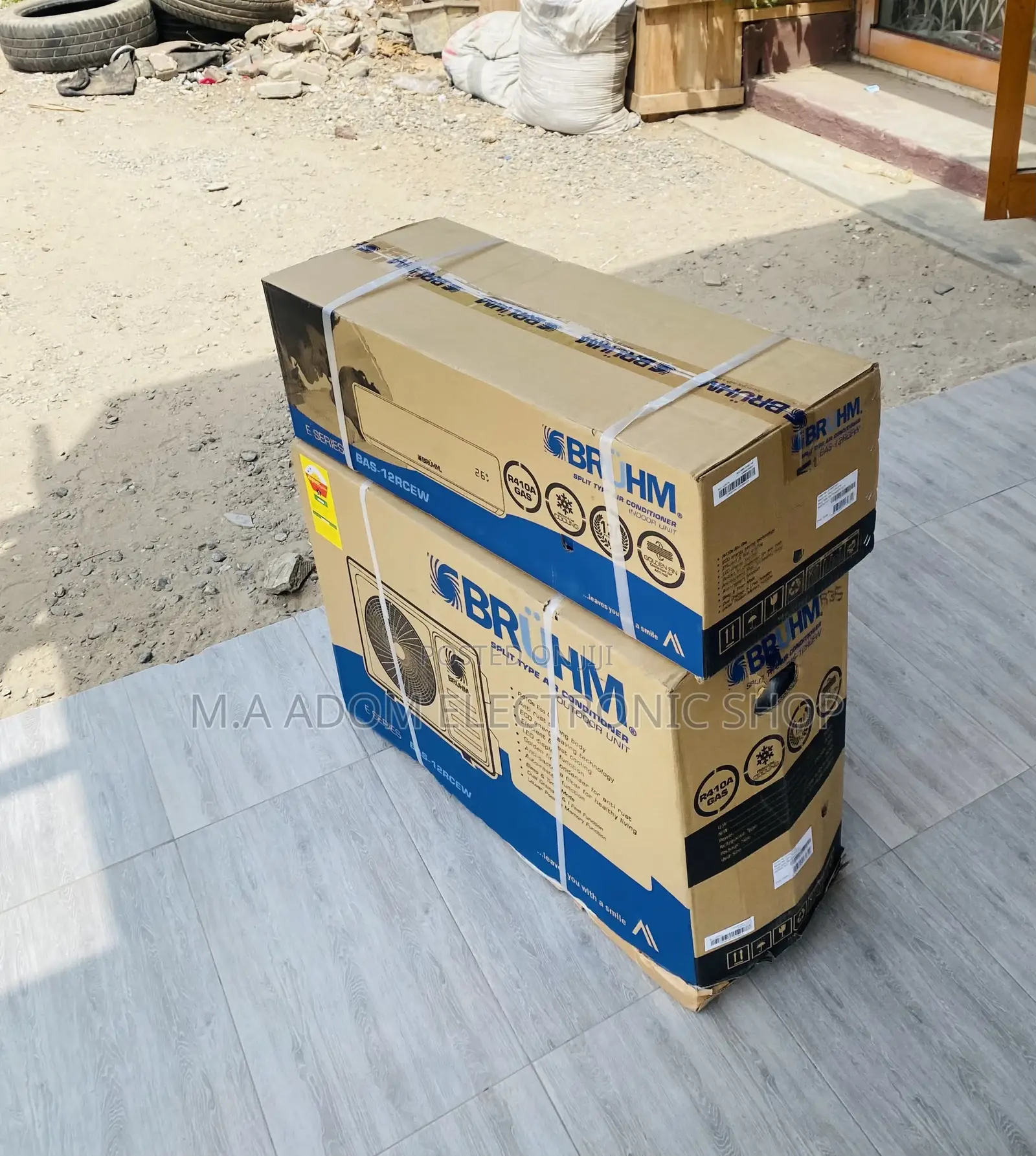 Bruhm 1.5hp Split Type Air Conditioner(White).