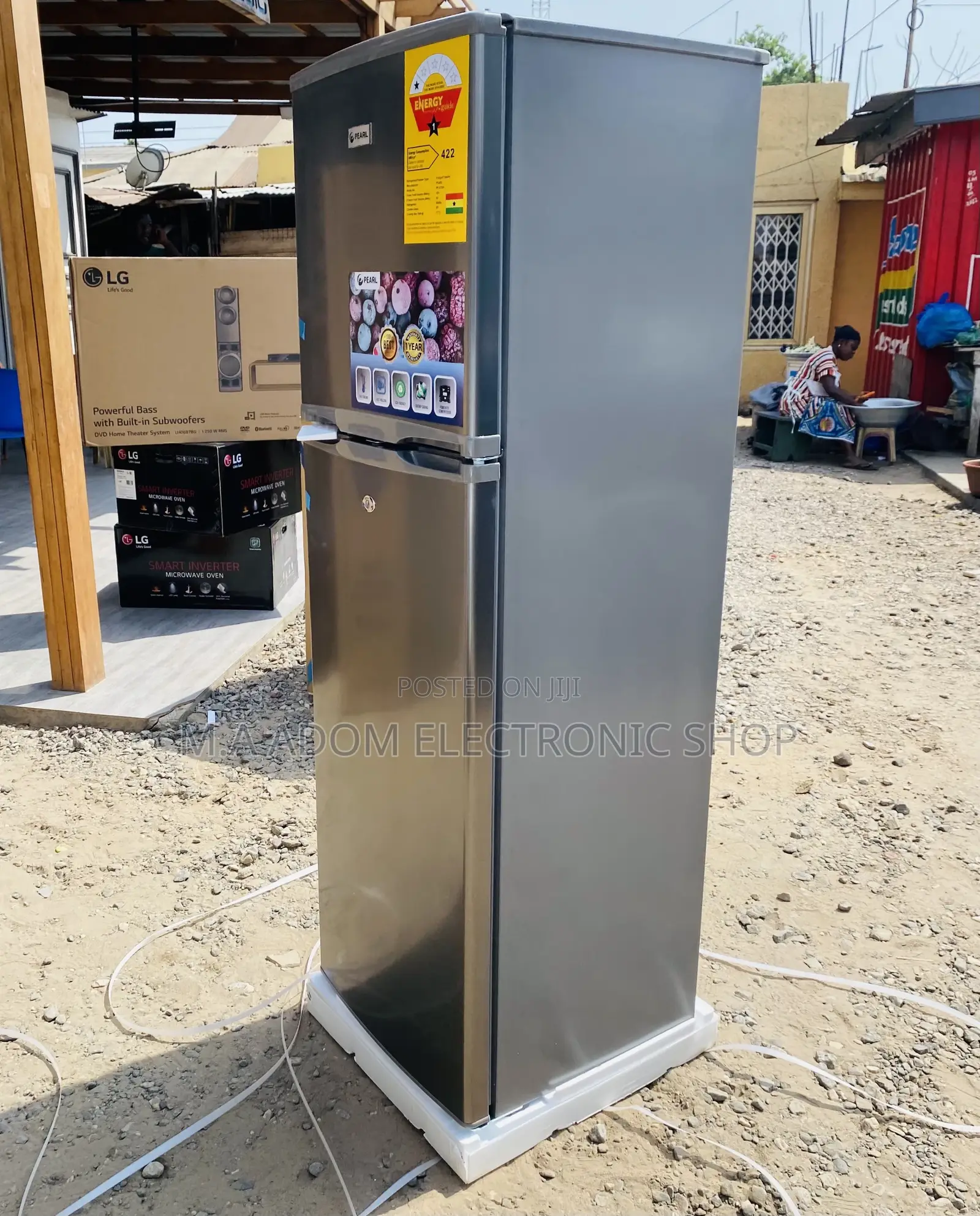 Purchase Original Pearl PF-270 Ix 2door Electric Fridge,Gray