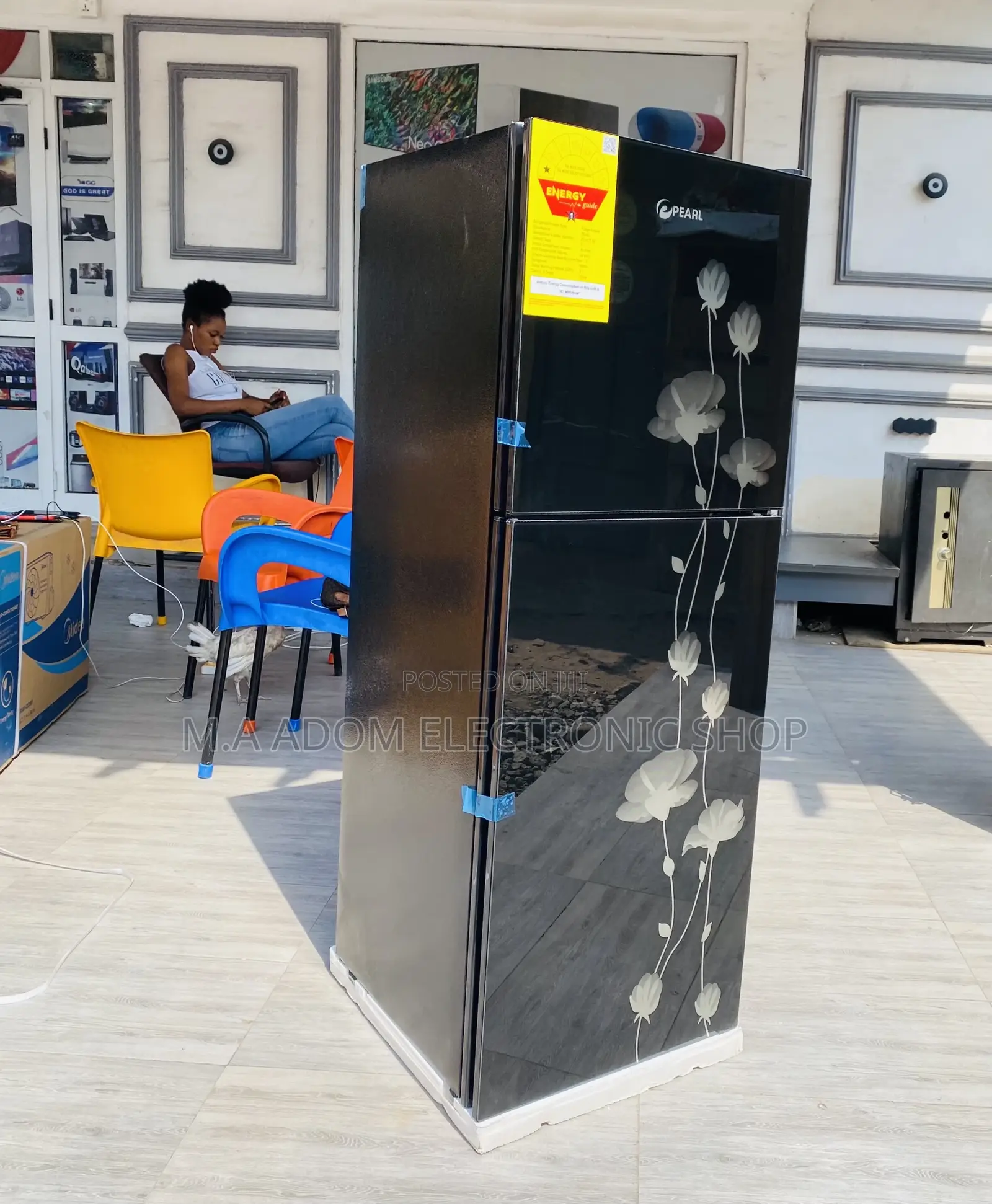 Super Cooling Pearl Pf217t-2b Double Door Electric Fridge.