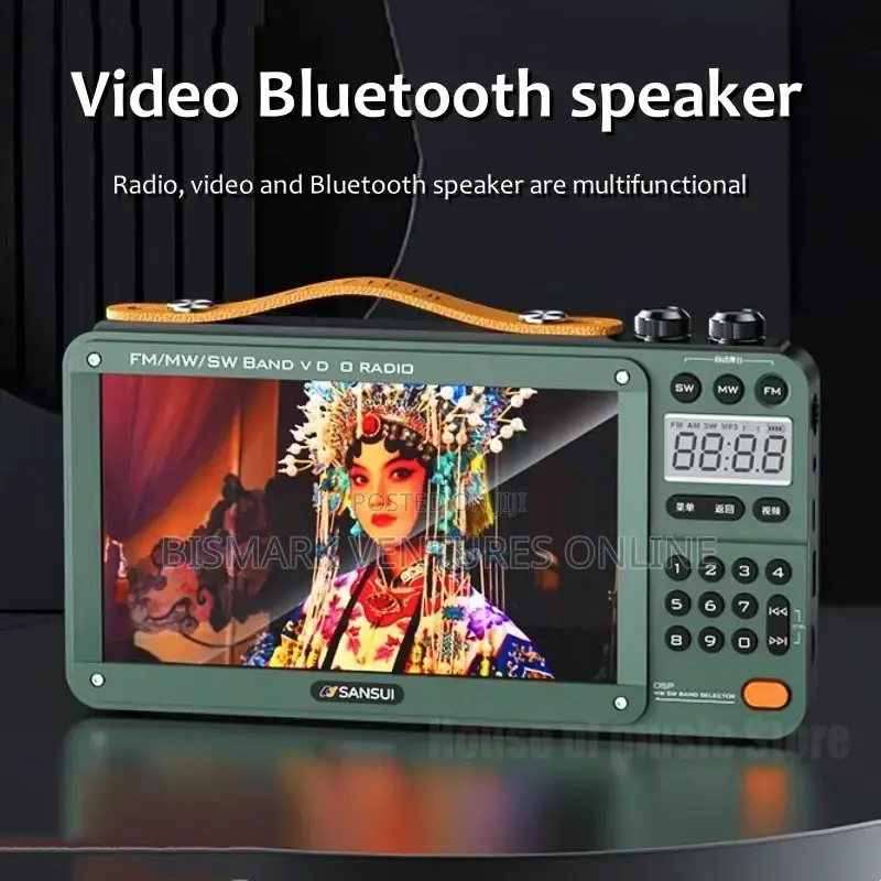 Video, FM Radio Wireless Bluetooth 7 Inches