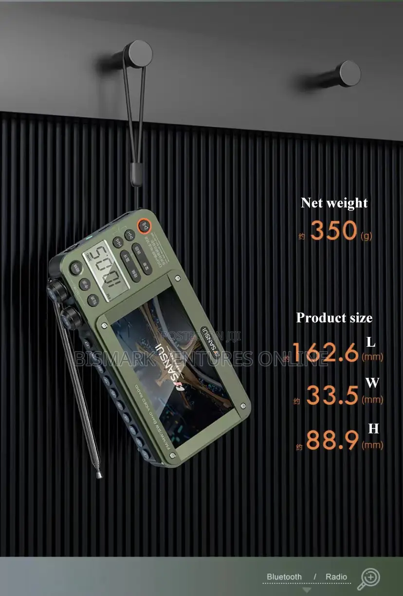 Video, FM Radio Wireless Bluetooth 7 Inches