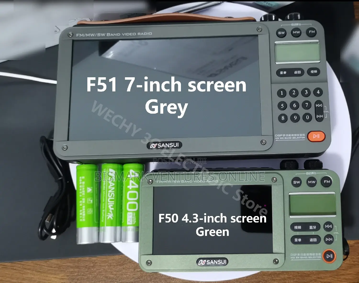 Video, FM Radio Wireless Bluetooth 7 Inches