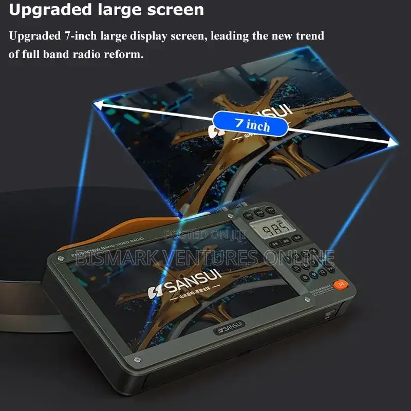 Video, FM Radio Wireless Bluetooth 7 Inches