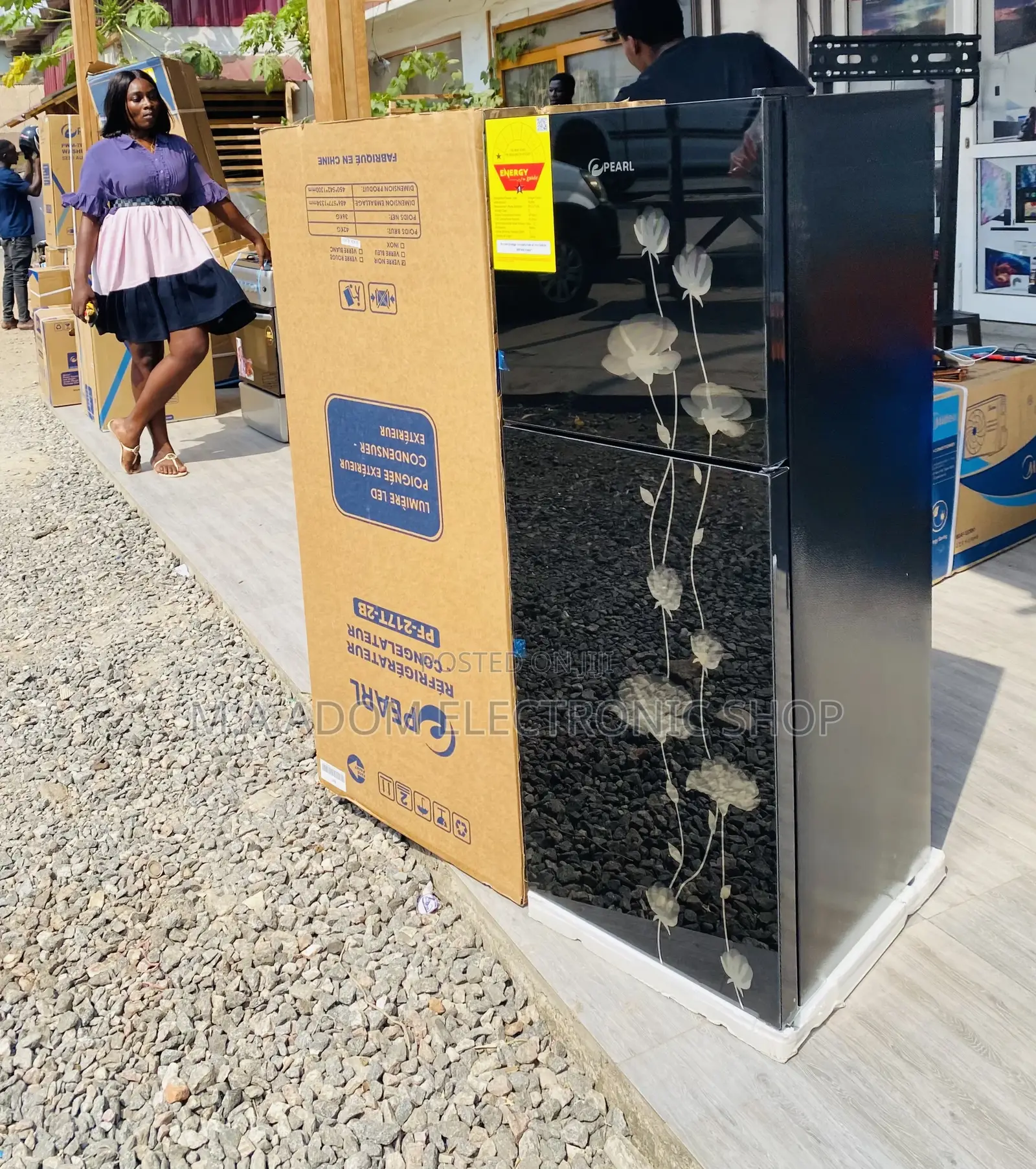 Purchase Original Pearl Pf217t-2b Double Door Fridge.