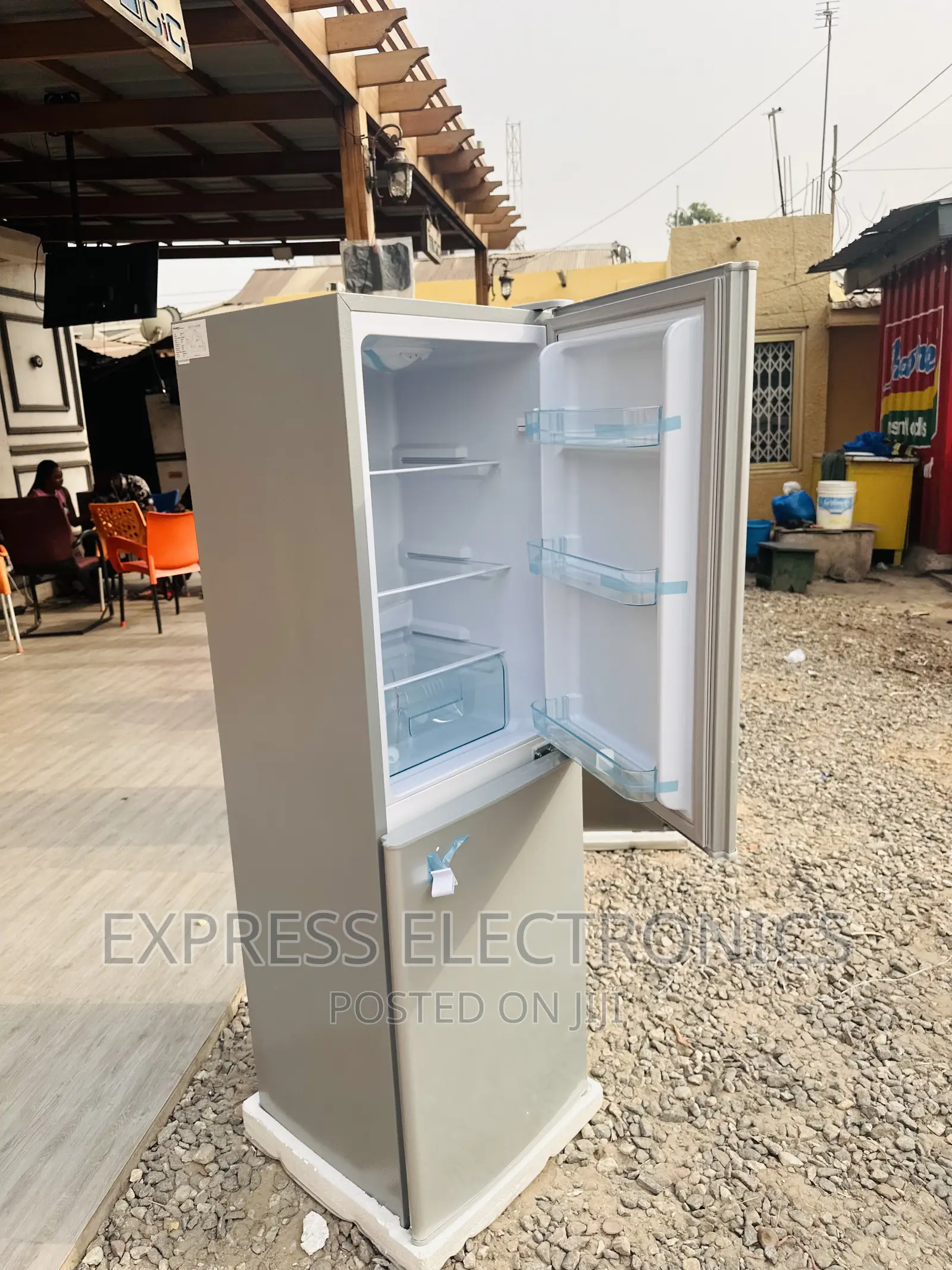 Nasco. Double Door Fridge. Grey. Nasf2-20fl