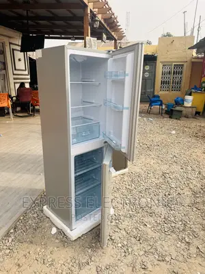 Get a New Nasco Bottom Freezer Fridge Grey Double Door
