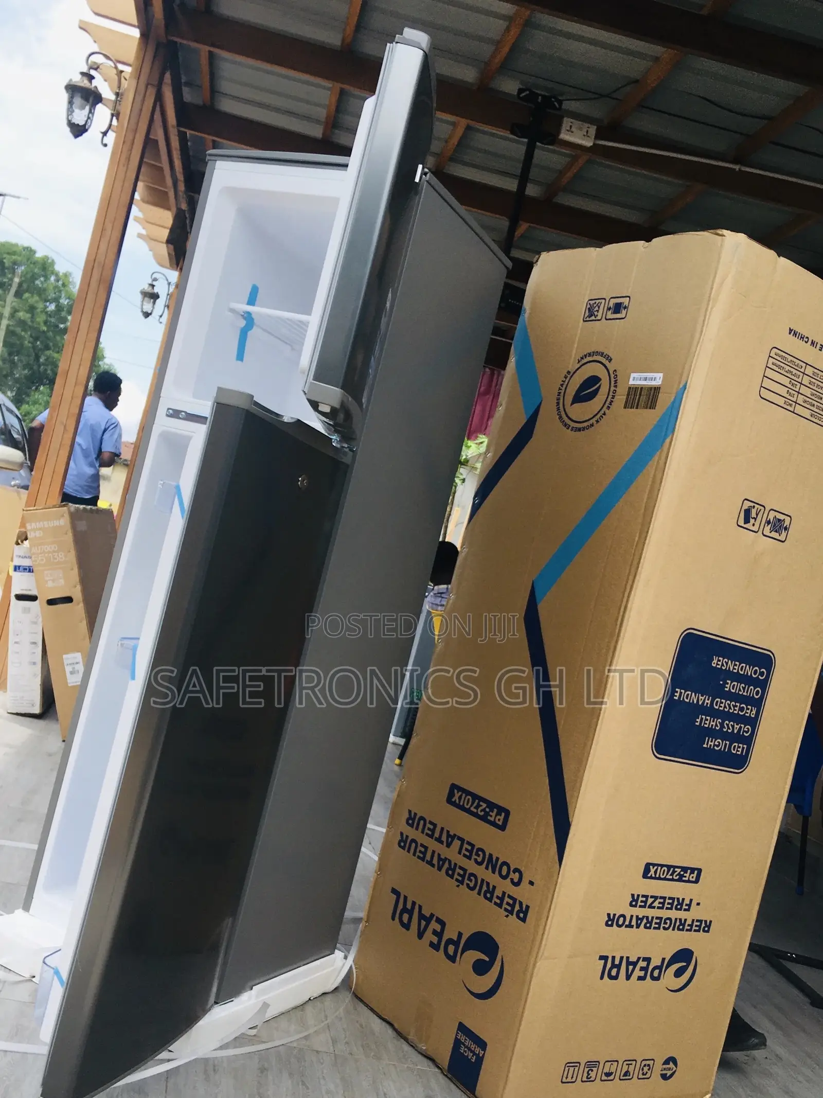 Pearl Doubledoor Pf-270ix Topfreezer 166 Liters Fridge