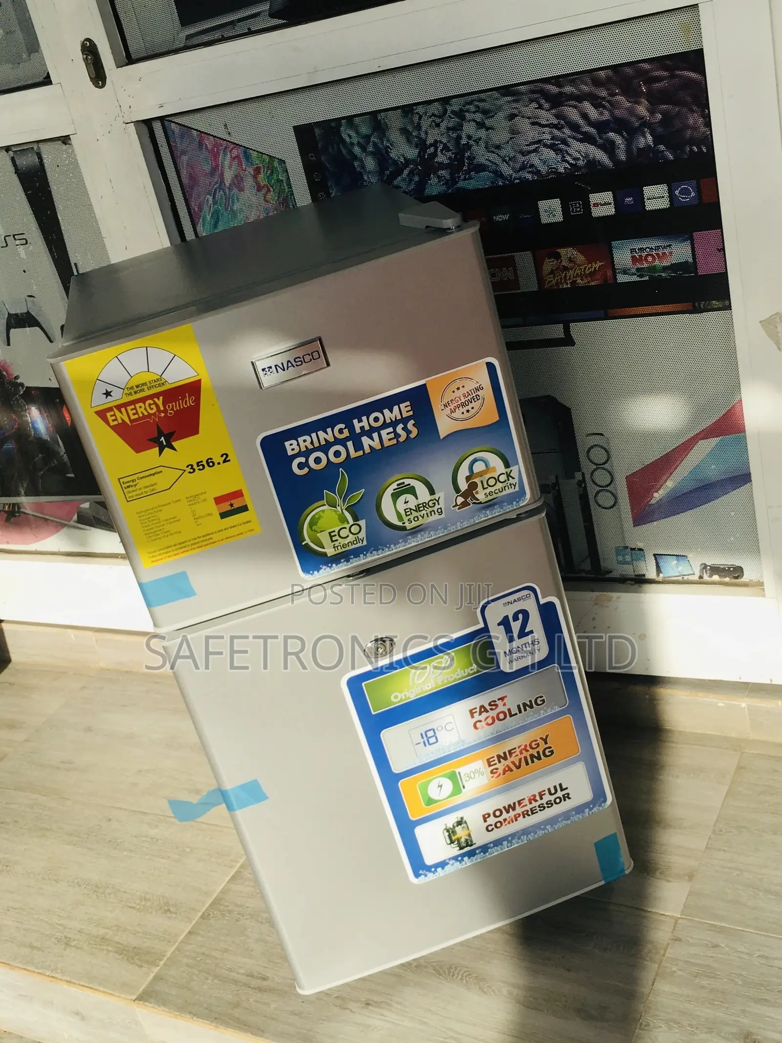 Topfreezer Nasco Nasf2-120 Gray 90 Liters Doubledoor Fridge