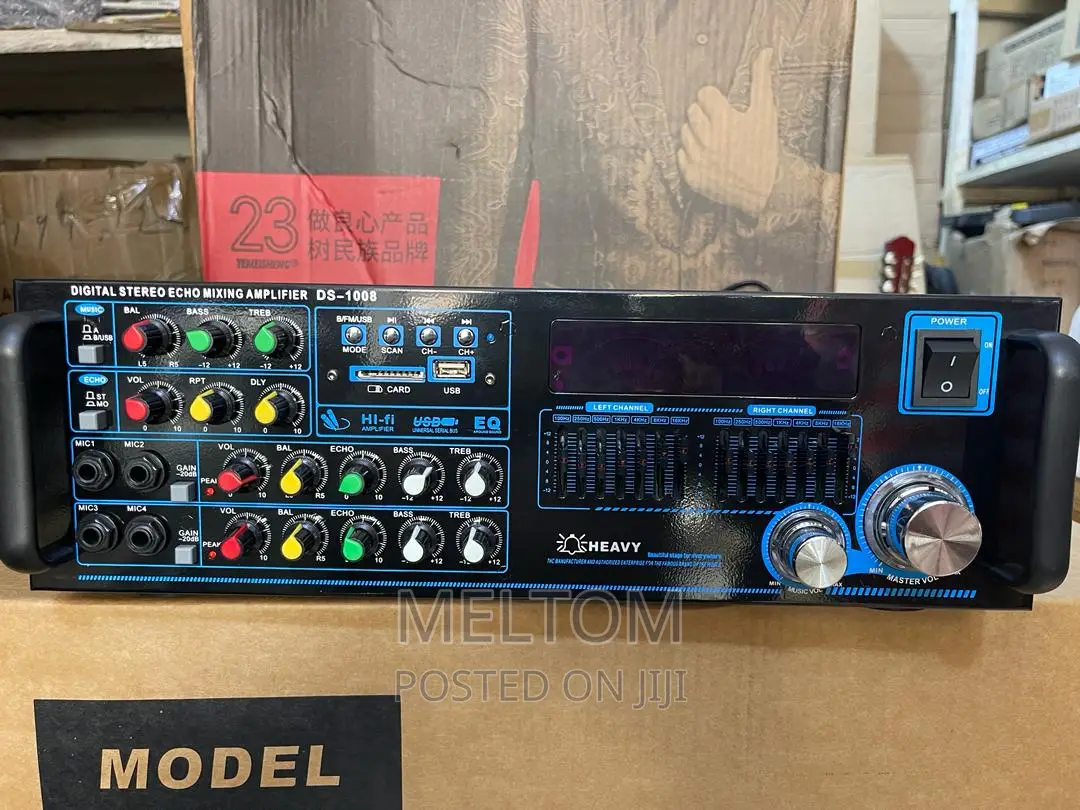 HEAVY DS-1008 Digital Stereo Echo Mixing PA AMPLIFIER