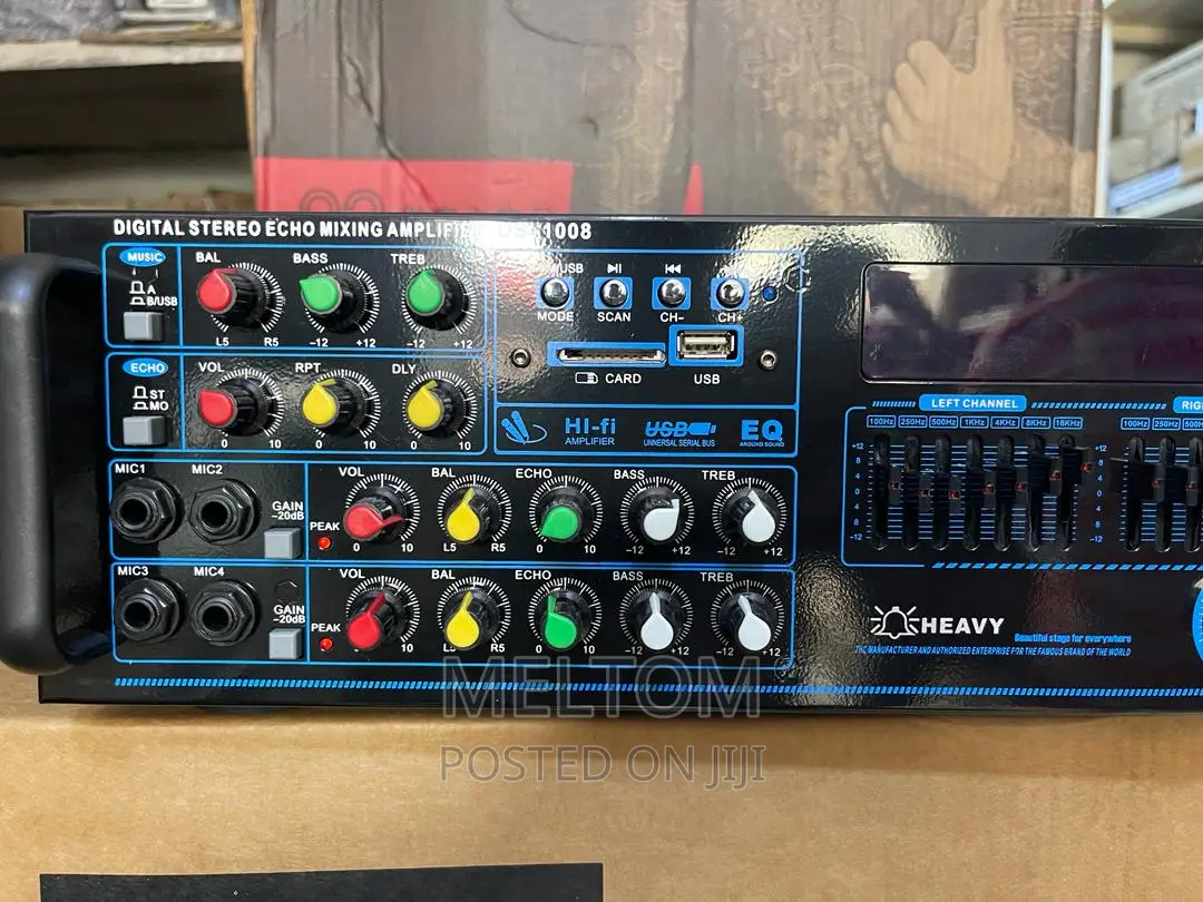 HEAVY DS-1008 Digital Stereo Echo Mixing PA AMPLIFIER