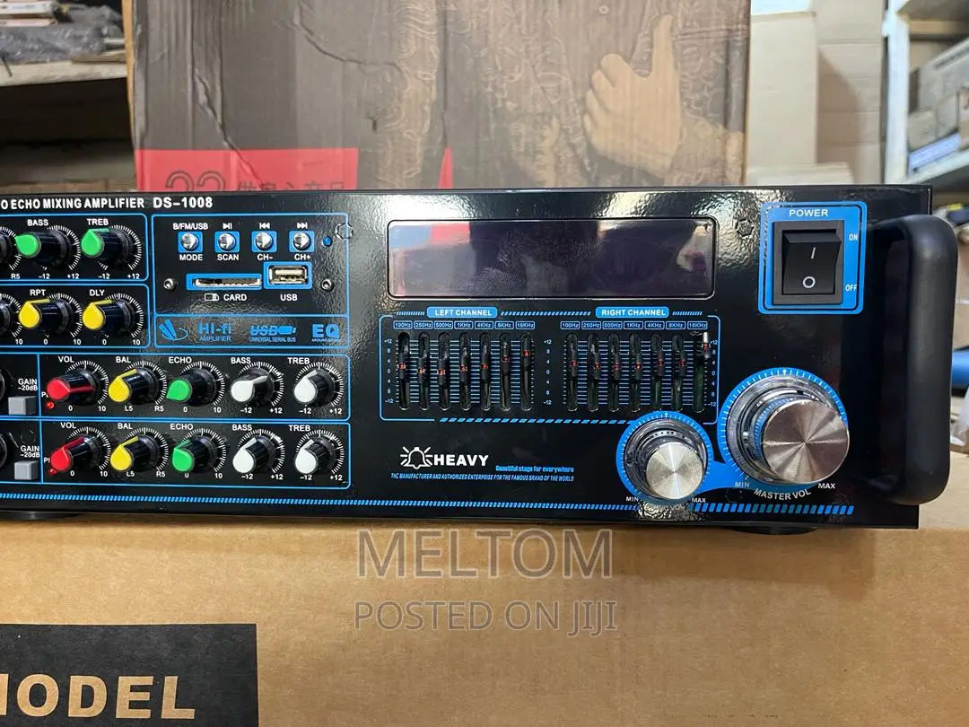 HEAVY DS-1008 Digital Stereo Echo Mixing PA AMPLIFIER