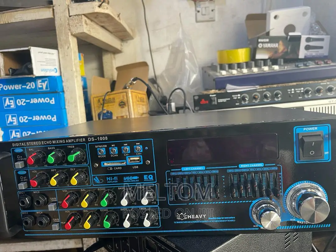 HEAVY DS-1008 Digital Stereo Echo Mixing PA AMPLIFIER
