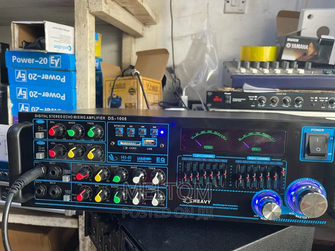 HEAVY DS-1008 Digital Stereo Echo Mixing PA AMPLIFIER