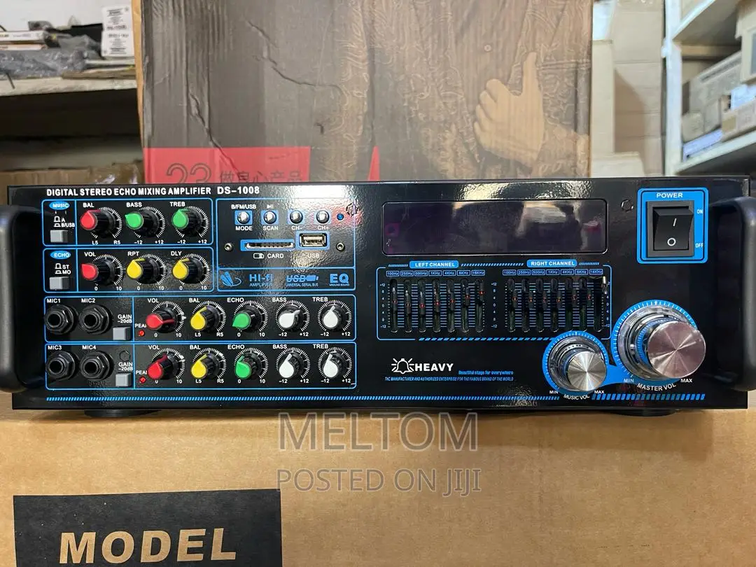 HEAVY DS-1008 Digital Stereo Echo Mixing PA AMPLIFIER