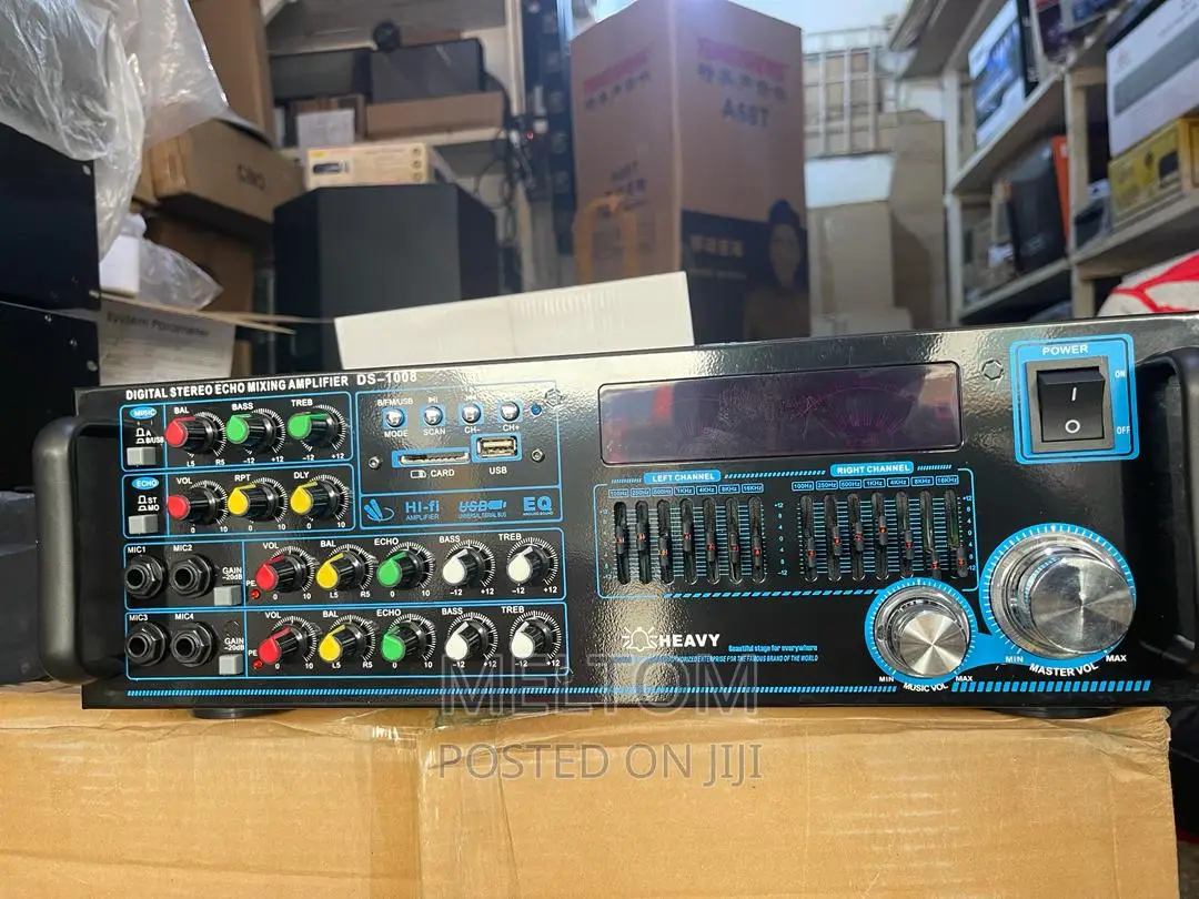 HEAVY DS-1008 Digital Stereo Echo Mixing PA AMPLIFIER