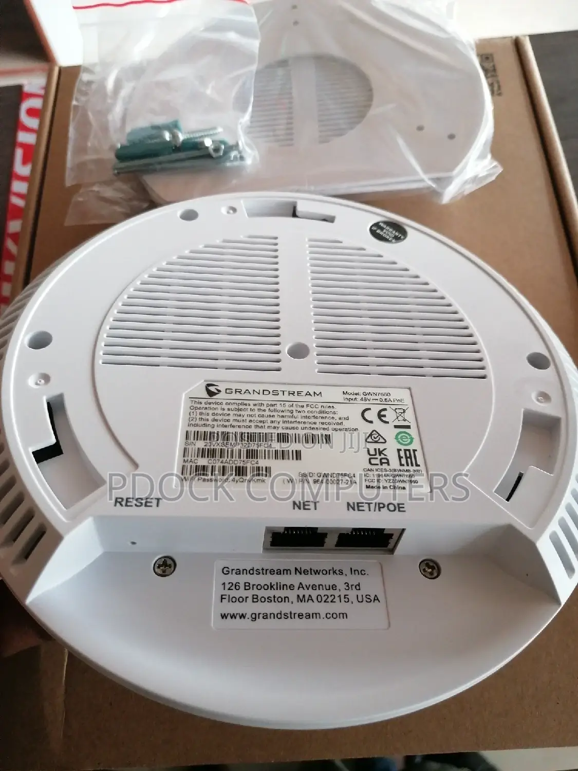 Grandstream GWN7660 Wifi 6 Indoor Access Point