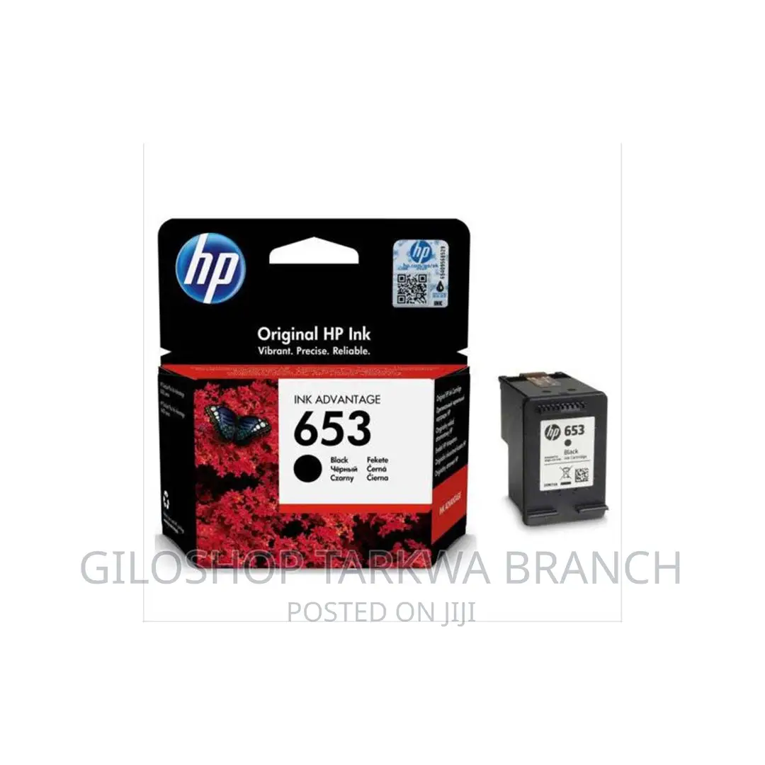 Hp 653 Black Original Ink Advantage Cartridge, 3ym75ae