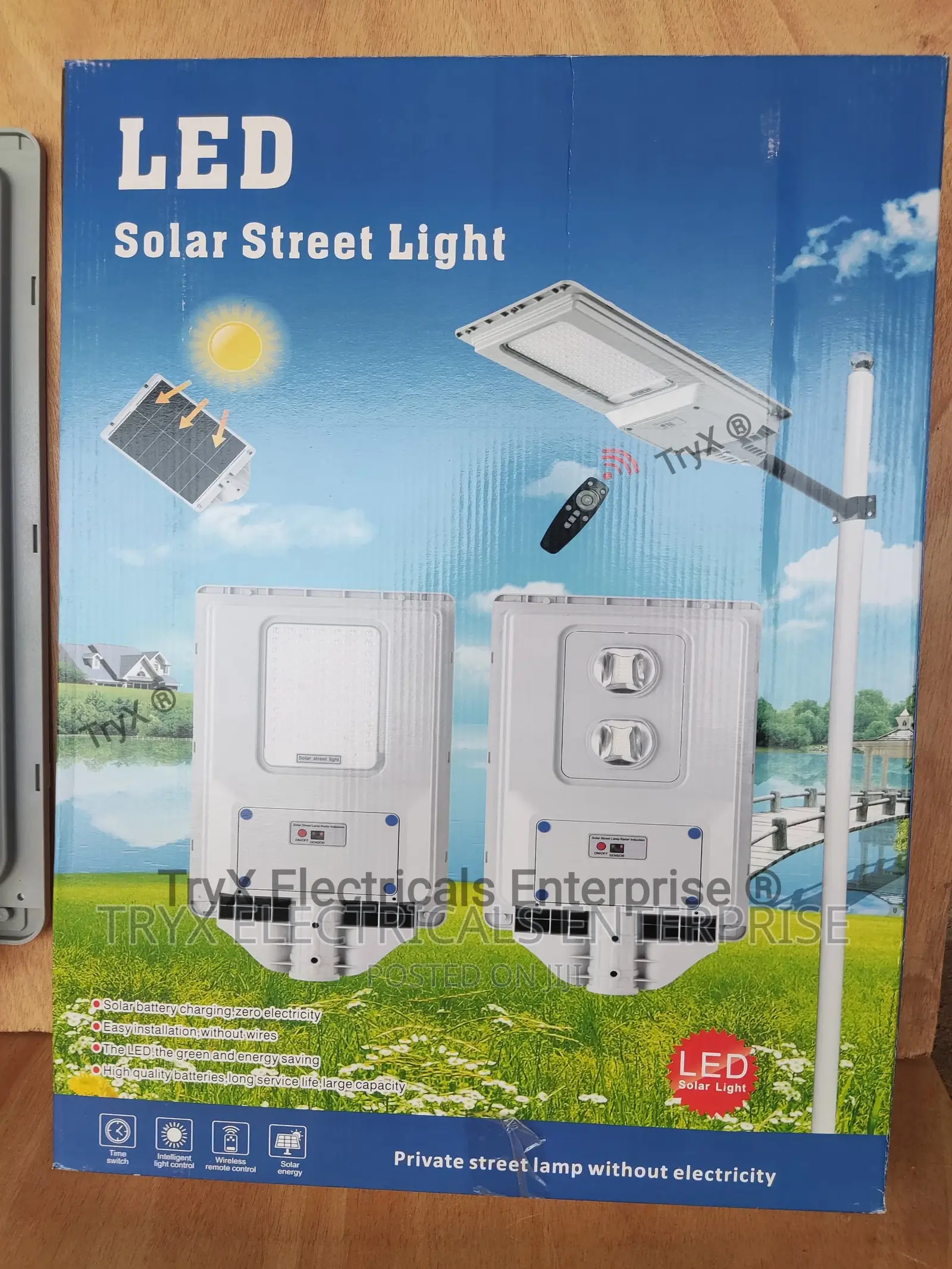 800W Solar Street Light (Aurora Lens)