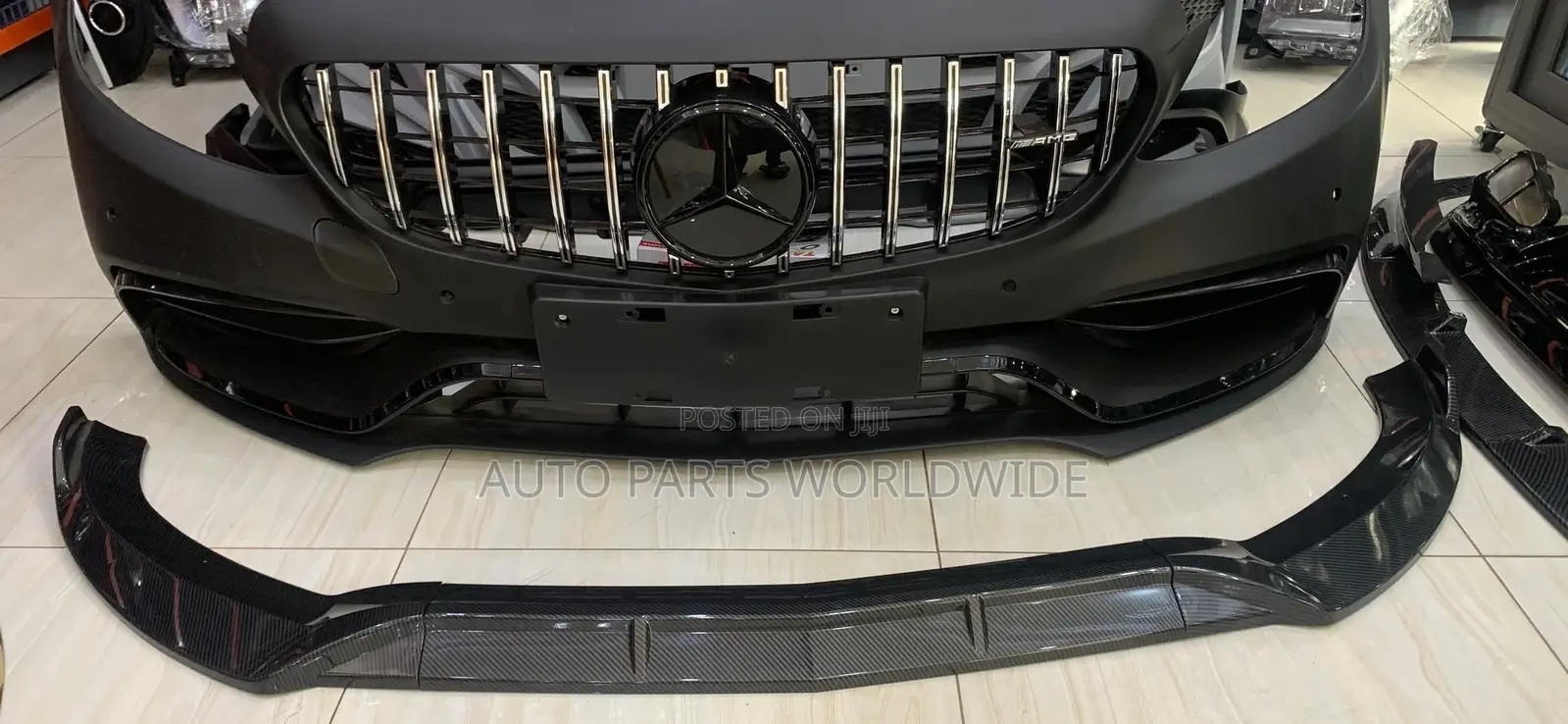 Mercedes Benz W205 Carbon Fibre Bumper Lip 2015-2022
