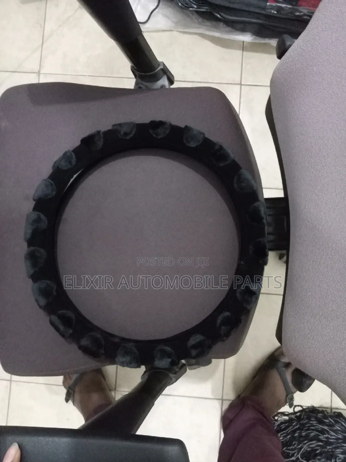 All Black Fluffy Steer Cover