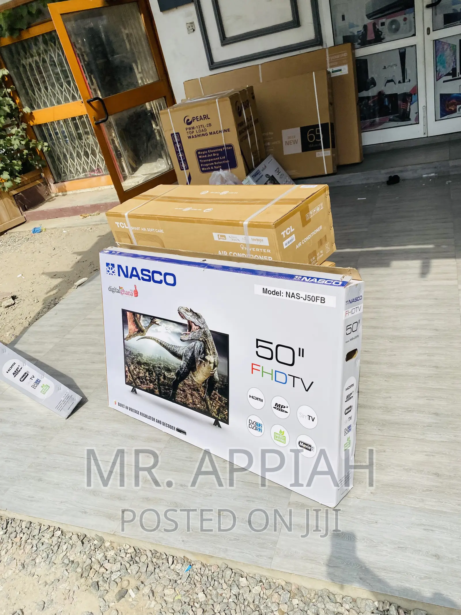 High Quality Nasco 50” Digital Satellite Electric Tv,Black.